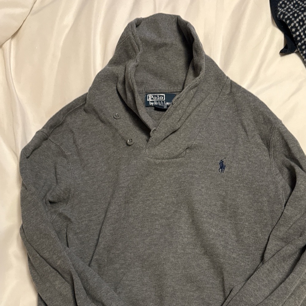 Polo by Ralph Lauren Men's Gray Turtleneck Sweater